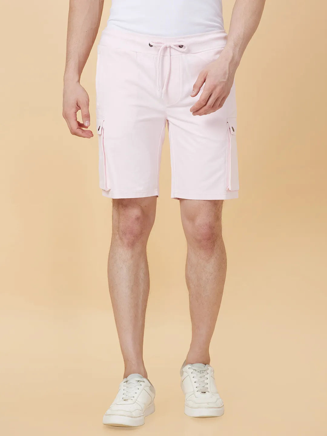 Being Human Clothing Men None Track Shorts-Powder Pink