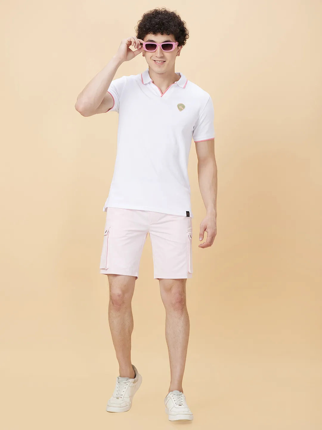 Being Human Clothing Men None Track Shorts-Powder Pink