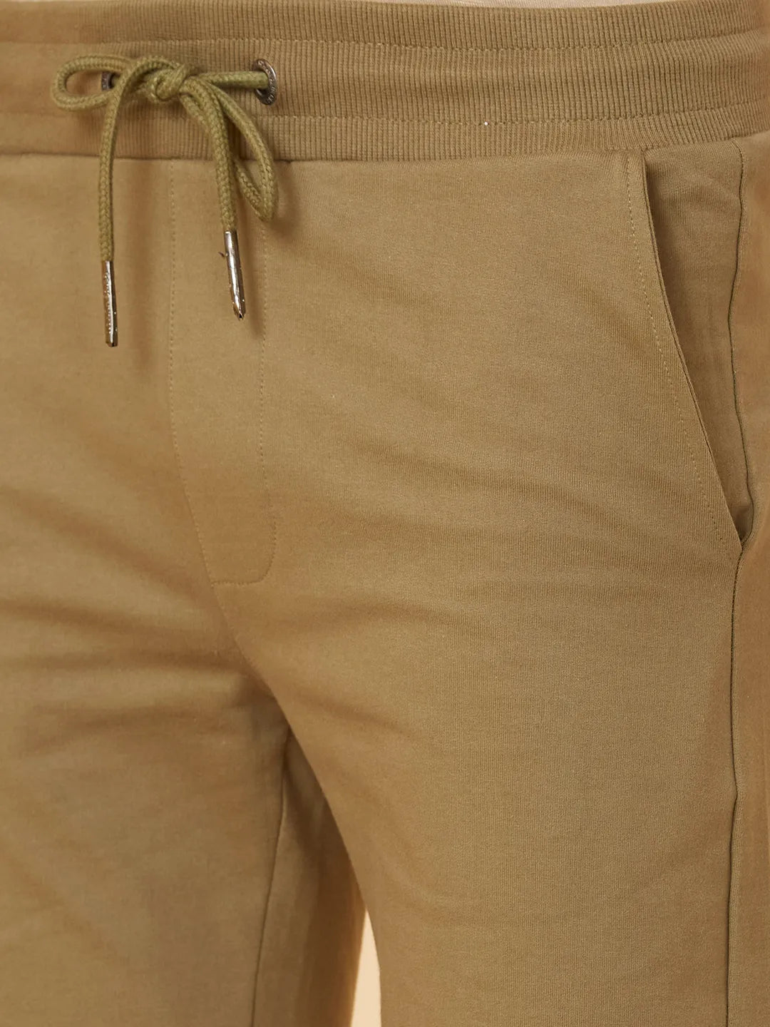 Being Human Clothing Men Regular Fit Track Shorts-Olive