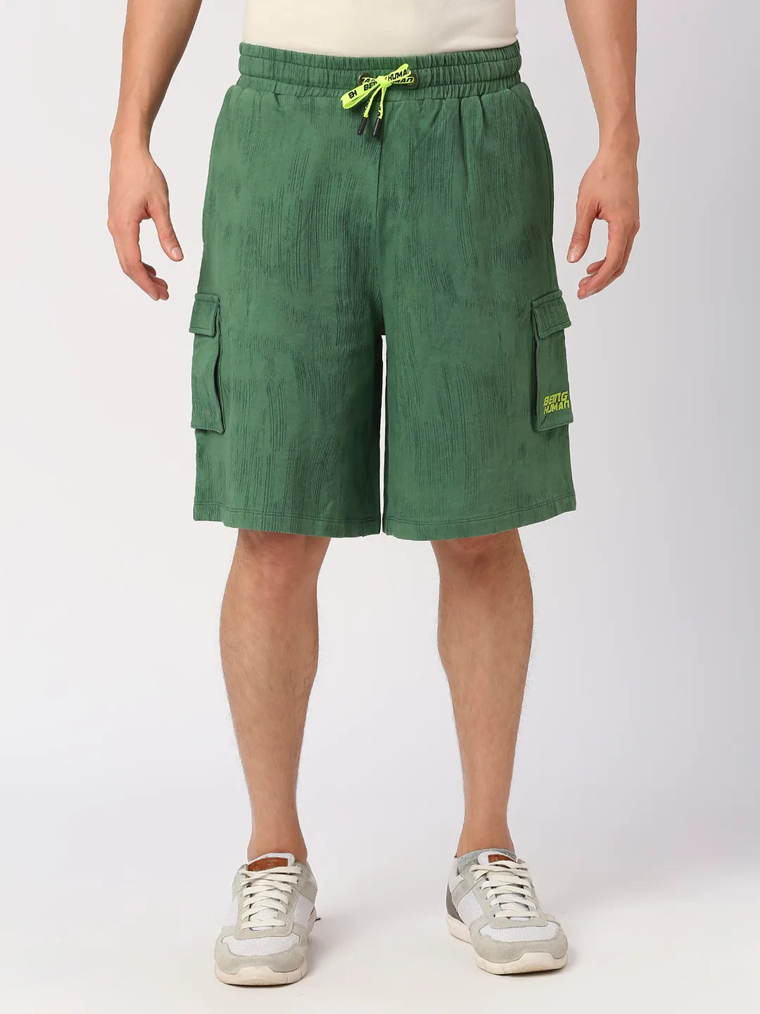 Being Human Clothing Men Regular Fit Track Shorts-Sulphur Spring