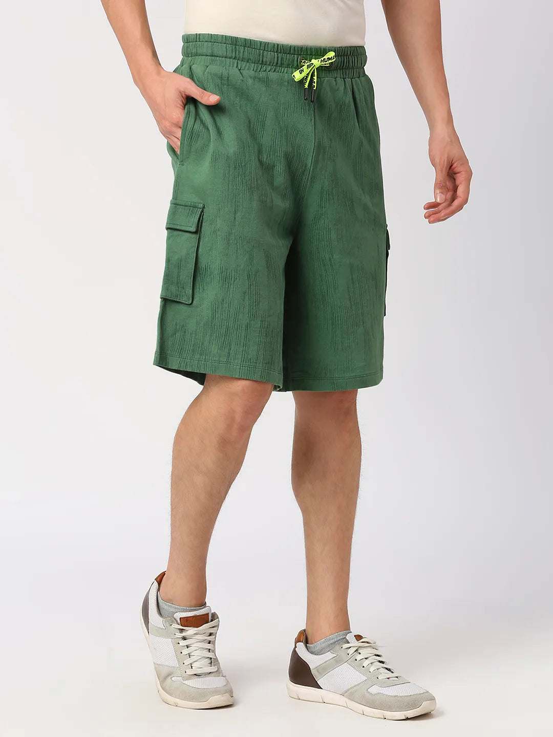 Being Human Clothing Men Regular Fit Track Shorts-Sulphur Spring