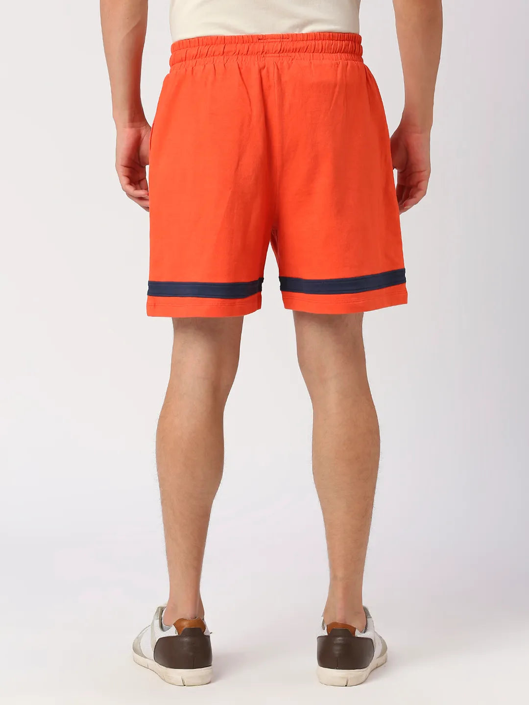 Being Human Clothing Men Regular Fit Track Shorts-Orange Com