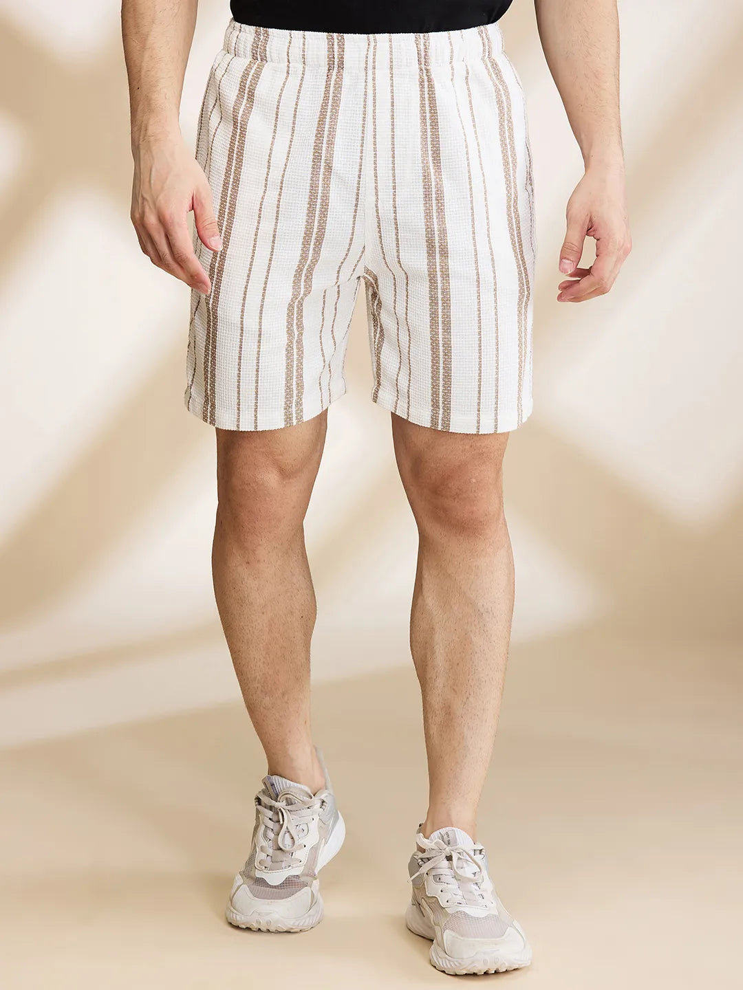 Being Human Clothing Mens-Bottom Shorts Beige