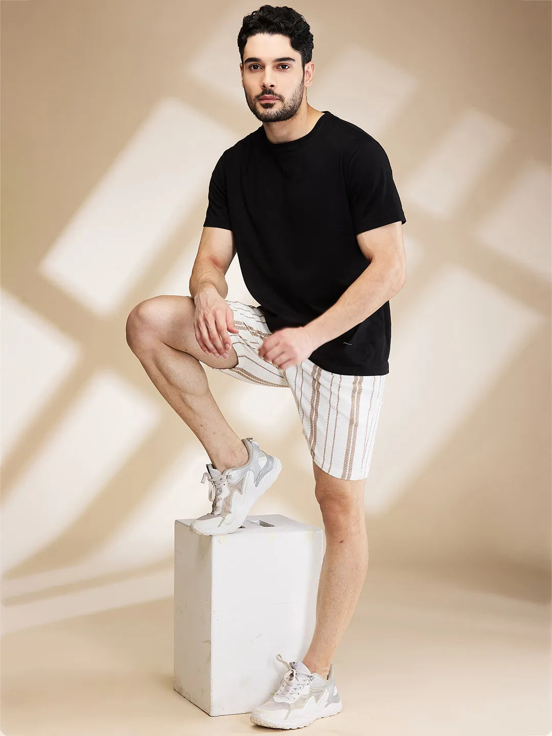 Being Human Clothing Mens-Bottom Shorts Beige