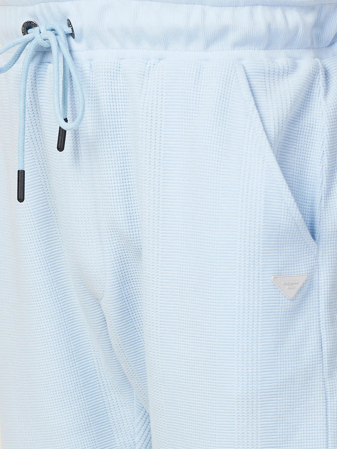 Being Human Clothing Men Blue Textured Shorts