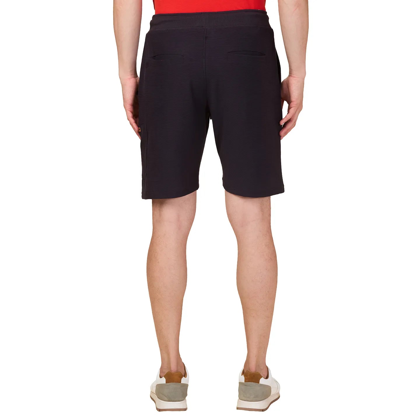 Being Human Clothing Men Black Textured Shorts