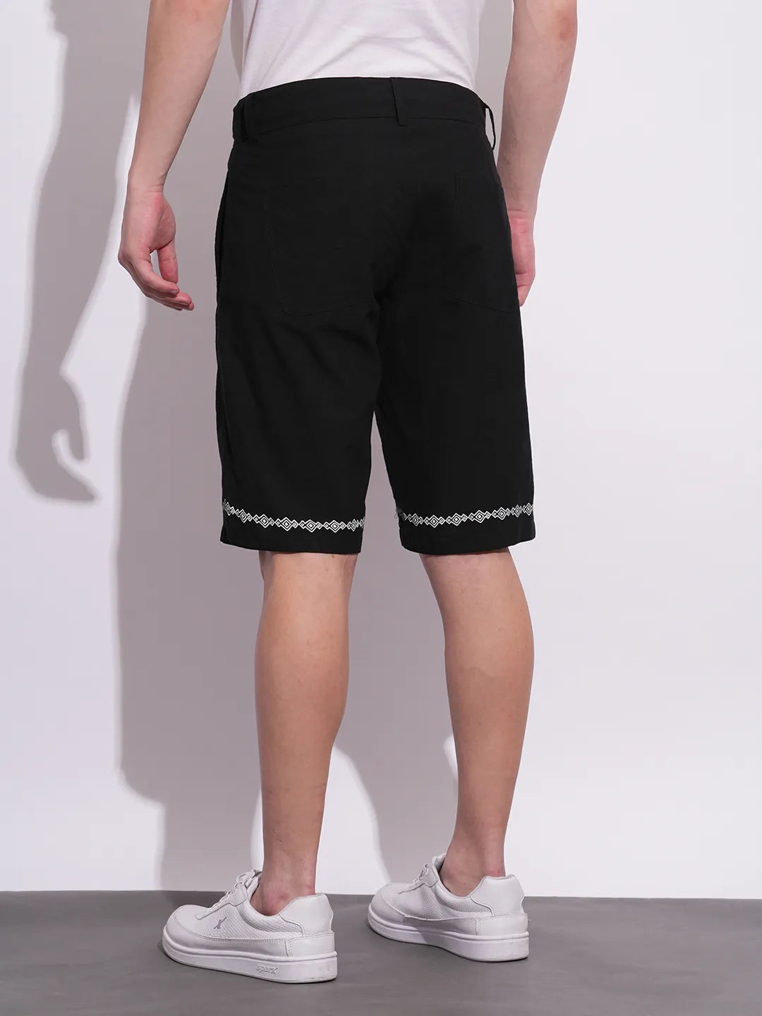 Being Human Clothing Mens-Bottom Shorts Black