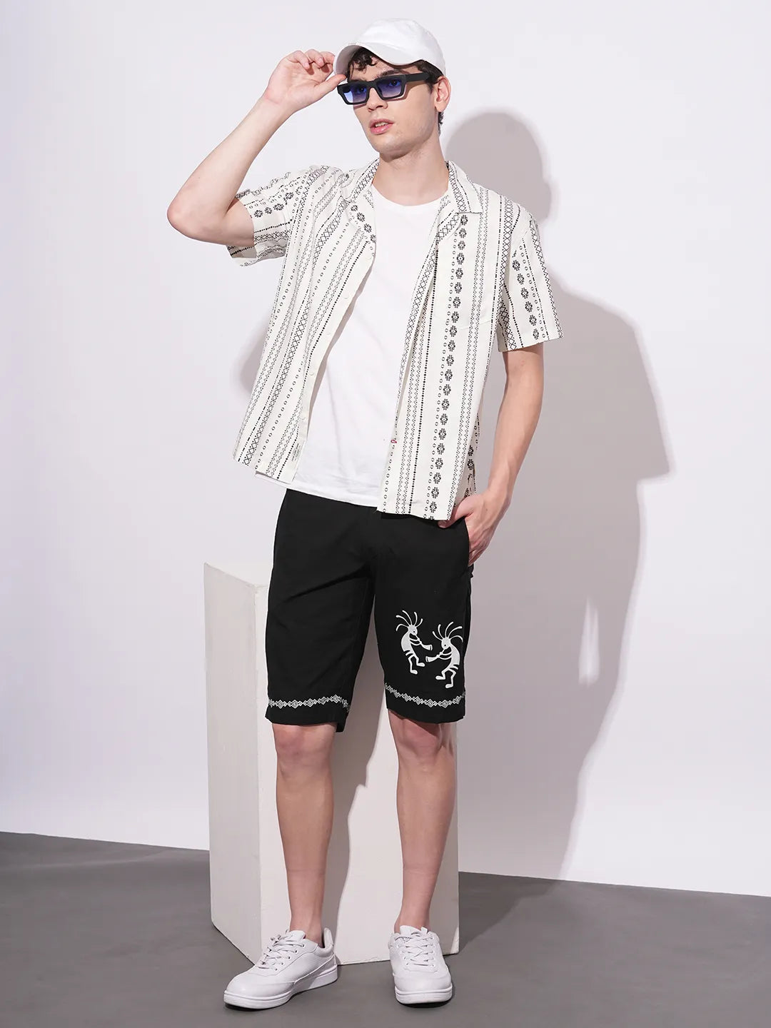 Being Human Clothing Mens-Bottom Shorts Black