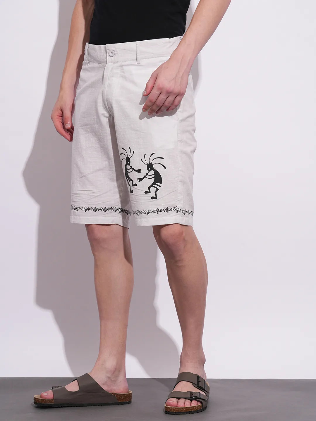 Being Human Clothing Mens-Bottom Shorts Lt.Grey