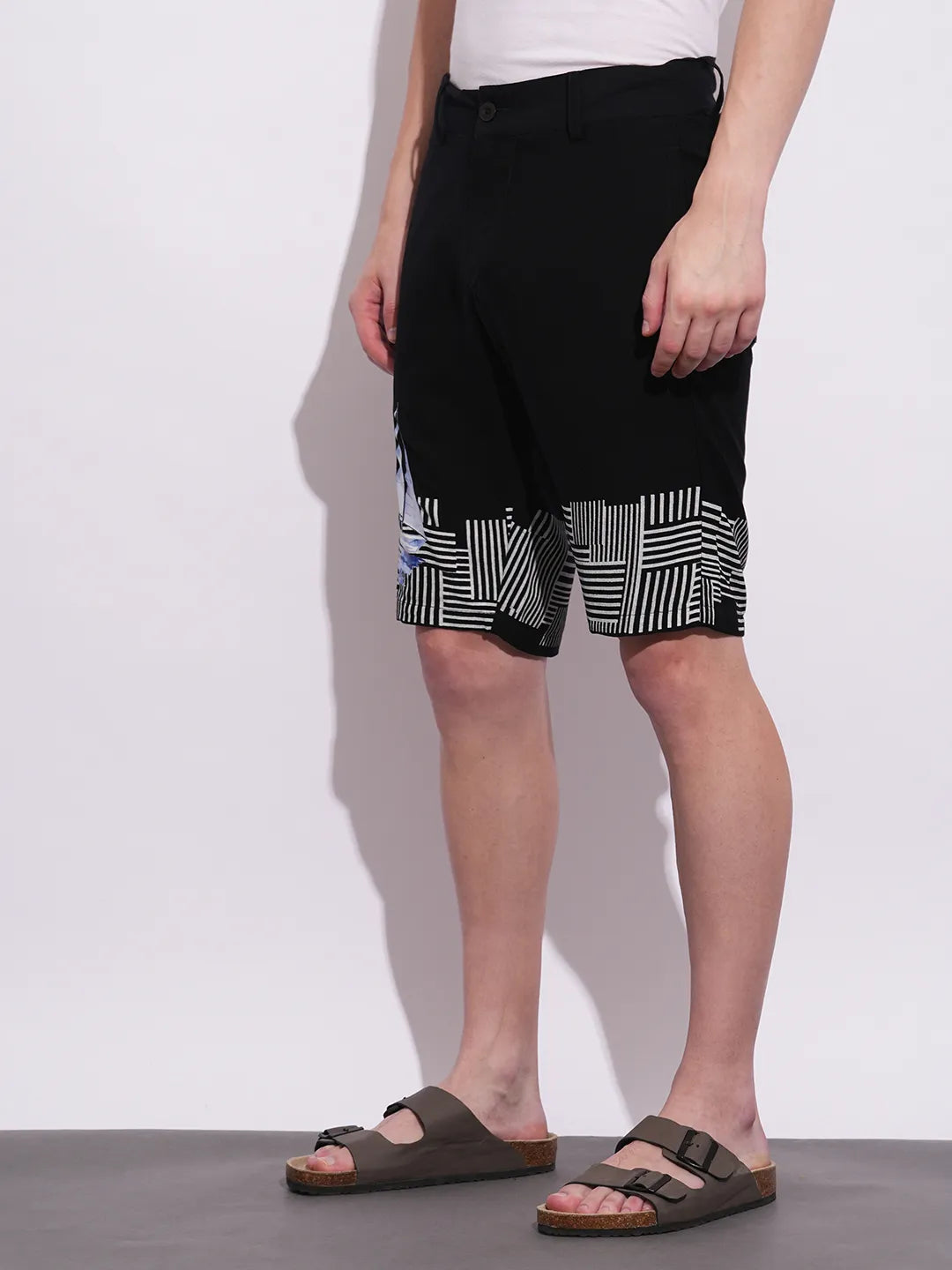 Being Human Clothing Mens-Bottom Shorts Black