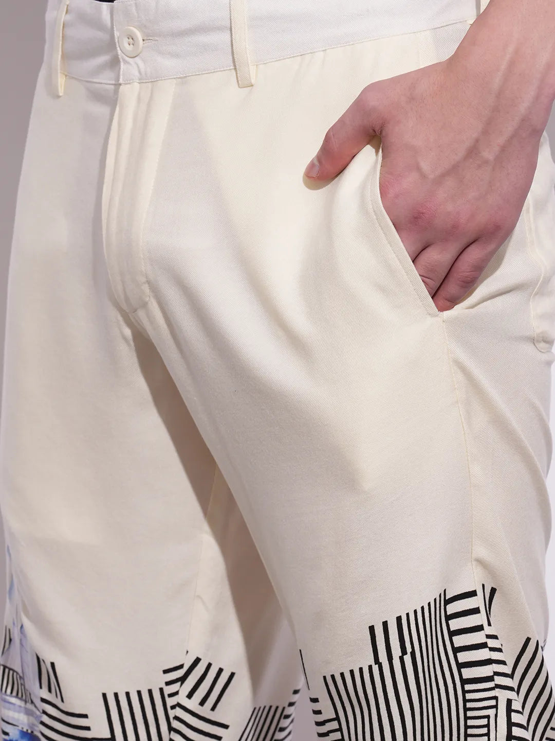 Being Human Clothing Mens-Bottom Shorts Chalk