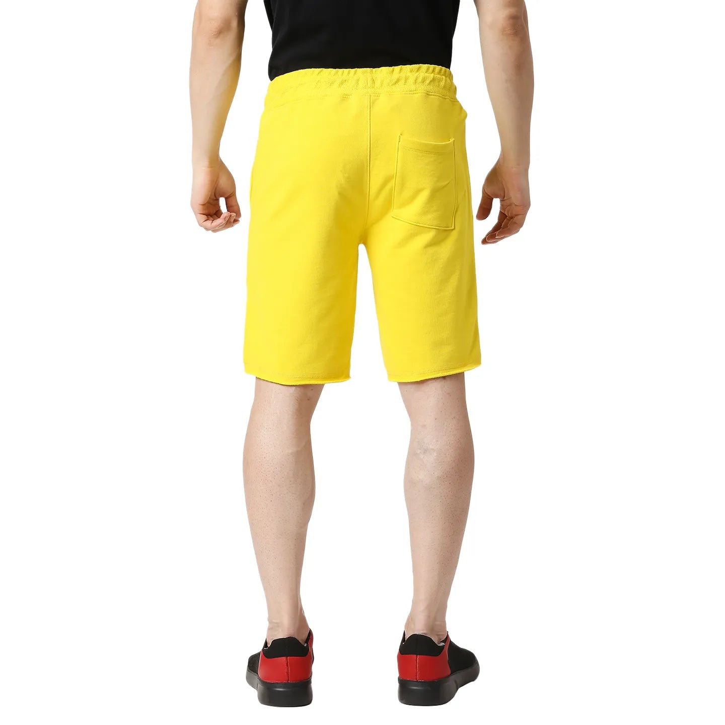 Yellow Regular Fit Men's Shorts by Being Human Clothing