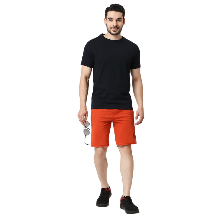 Orange Regular Fit Men's Shorts