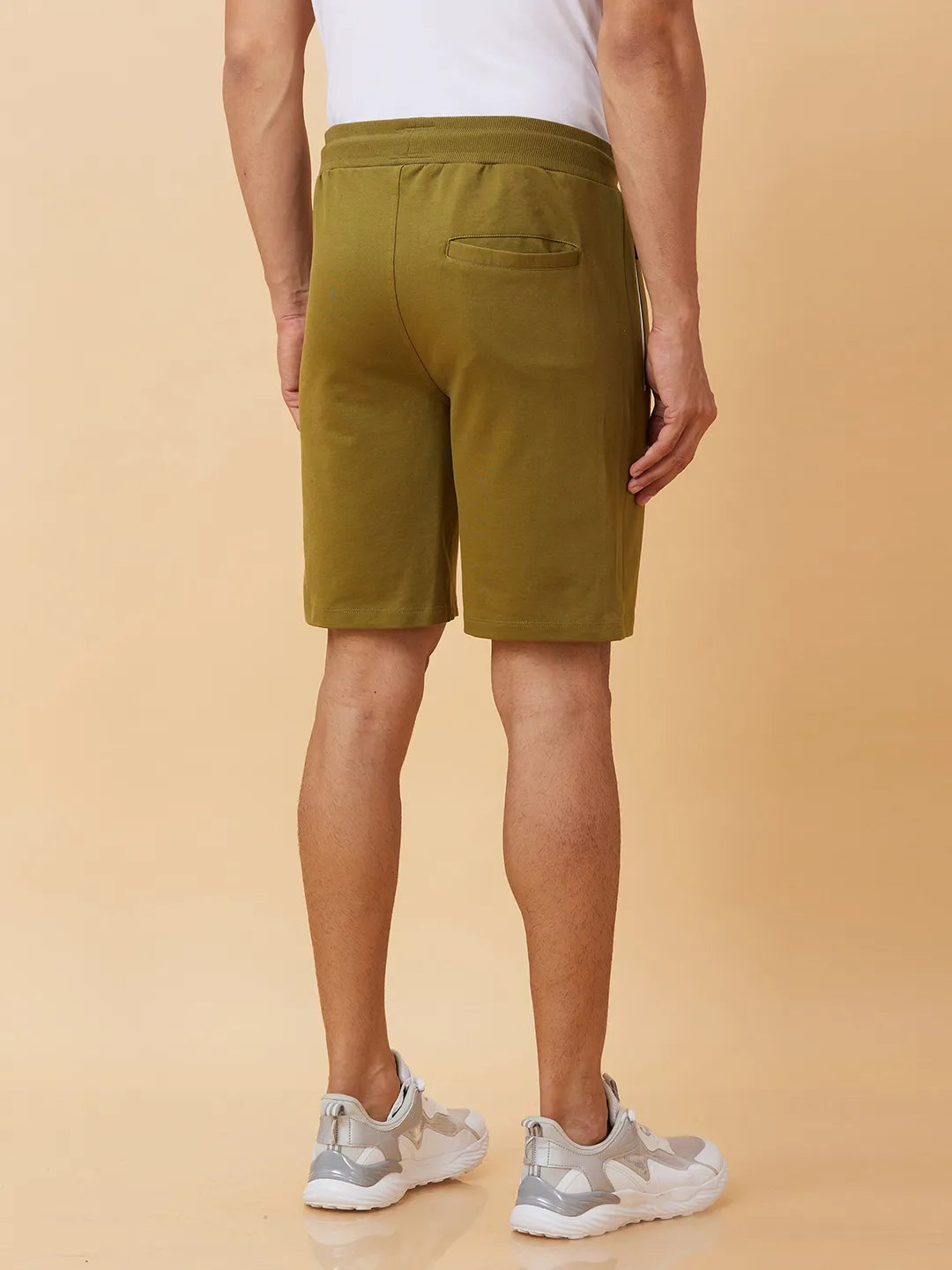 Being Human Clothing Men Regular Fit Shorts-Olive