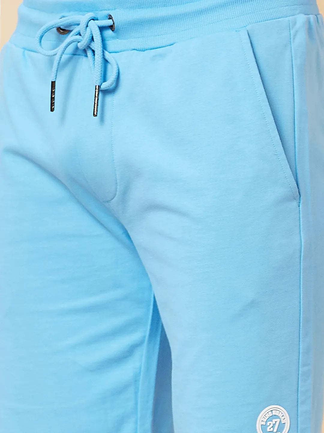 Being Human Clothing Men Regular Fit Shorts-Light Blue