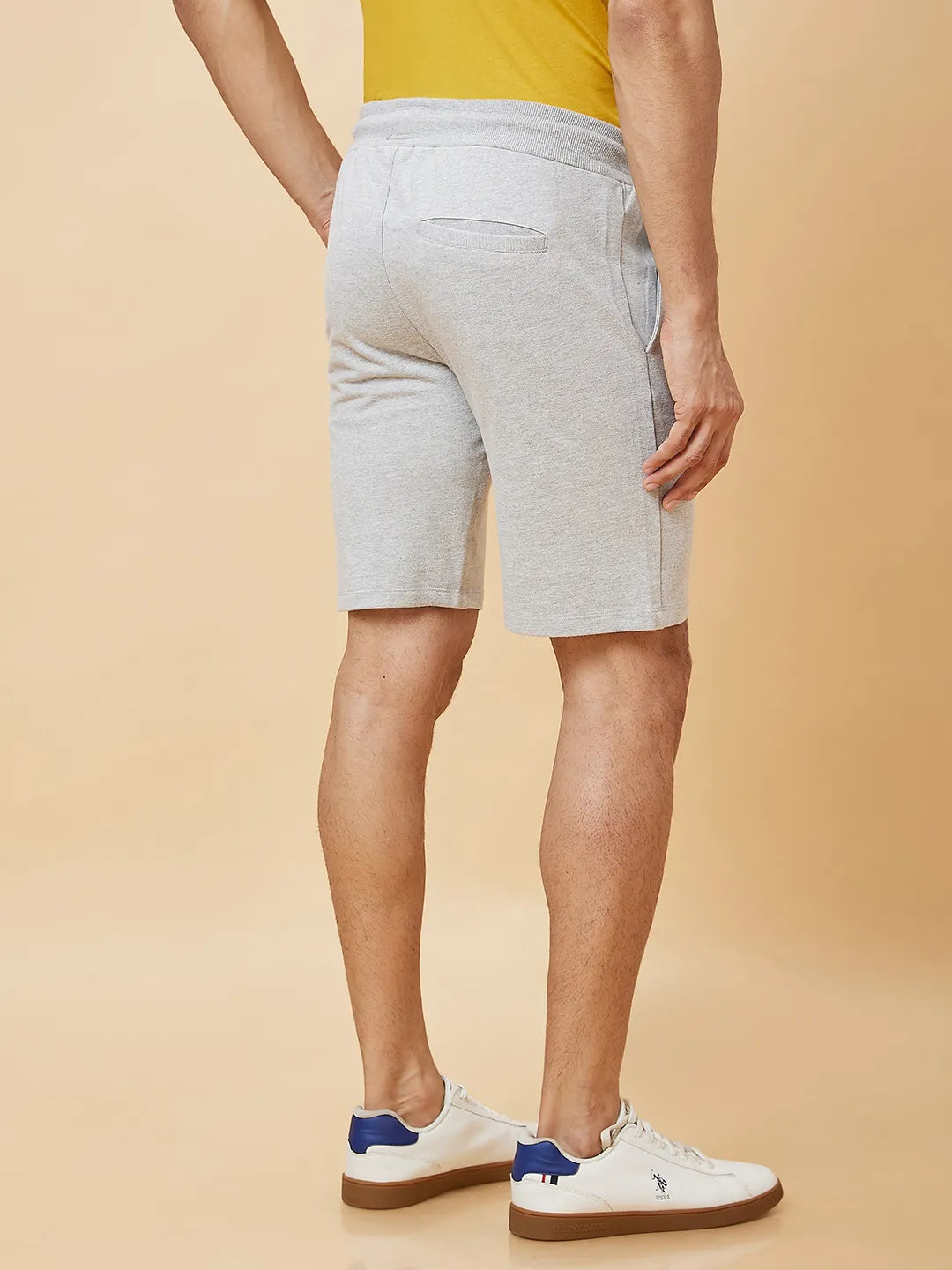 Grey Regular Fit Men's Shorts by Being Human Clothing