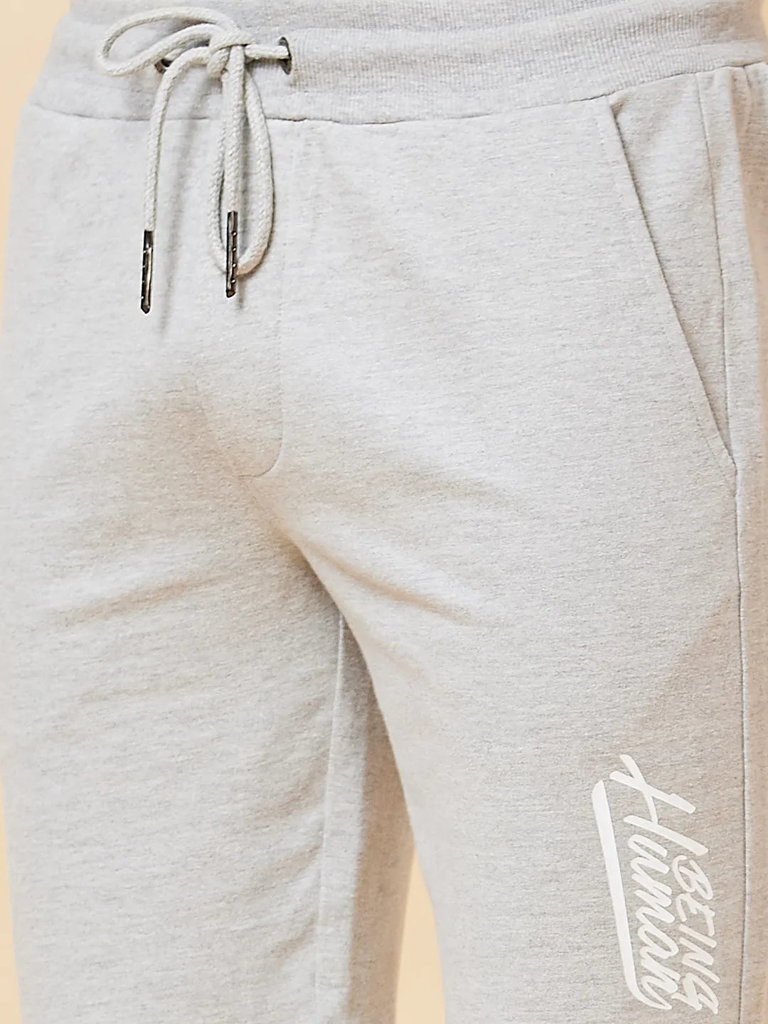 Grey Regular Fit Men's Shorts by Being Human Clothing