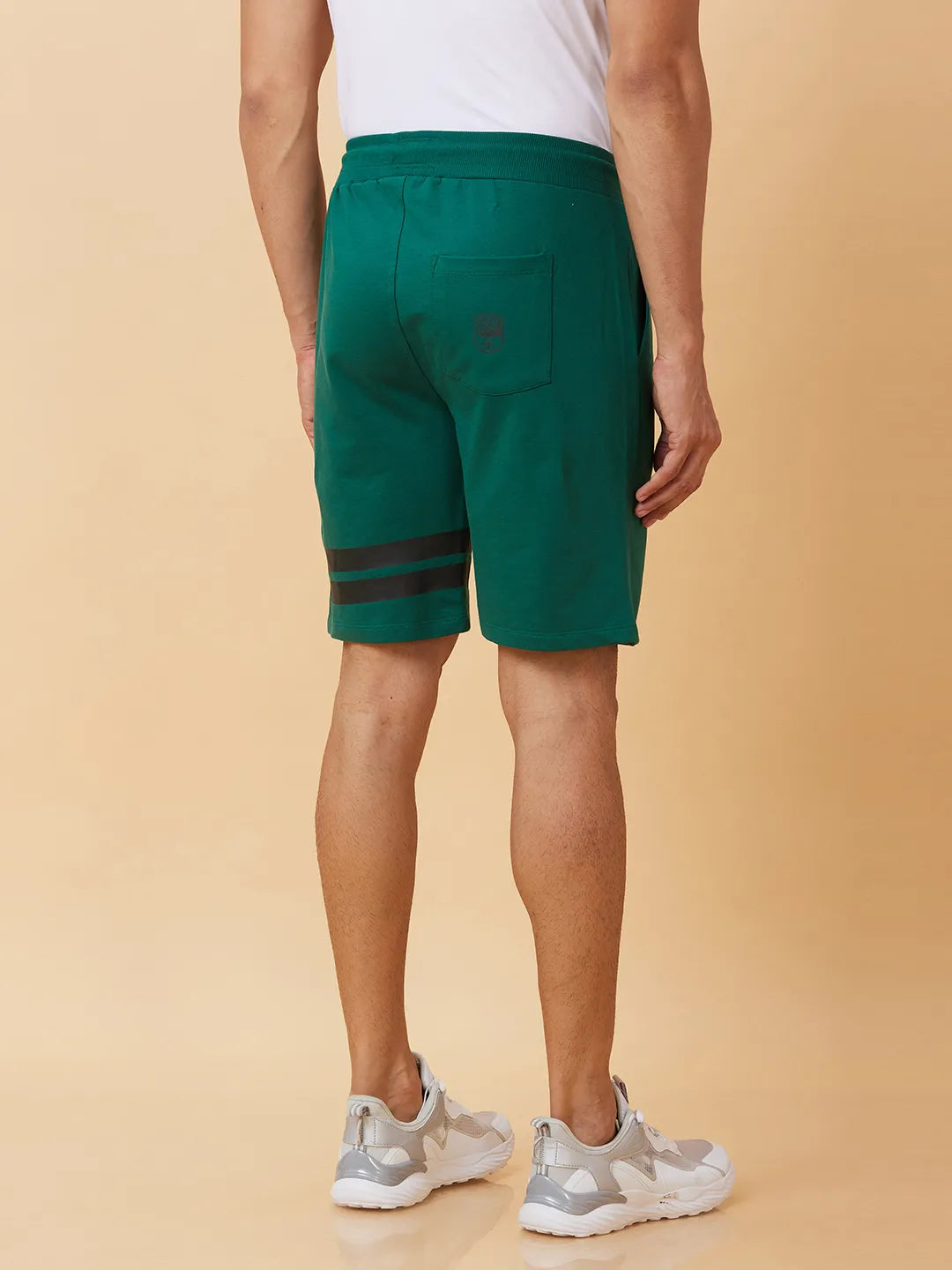 Green Regular Fit Men's Shorts by Being Human Clothing