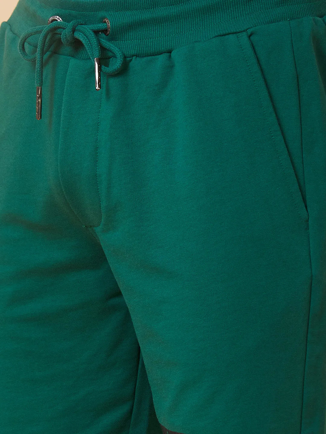 Green Regular Fit Men's Shorts by Being Human Clothing