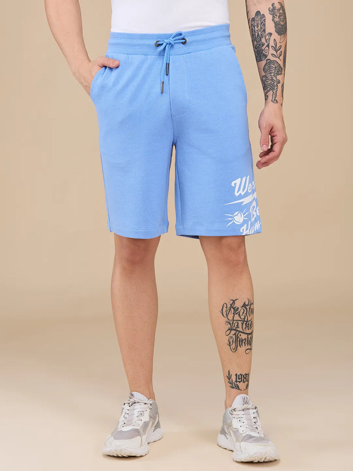 Blue Shorts Fit Men's Shorts by Being Human Clothing