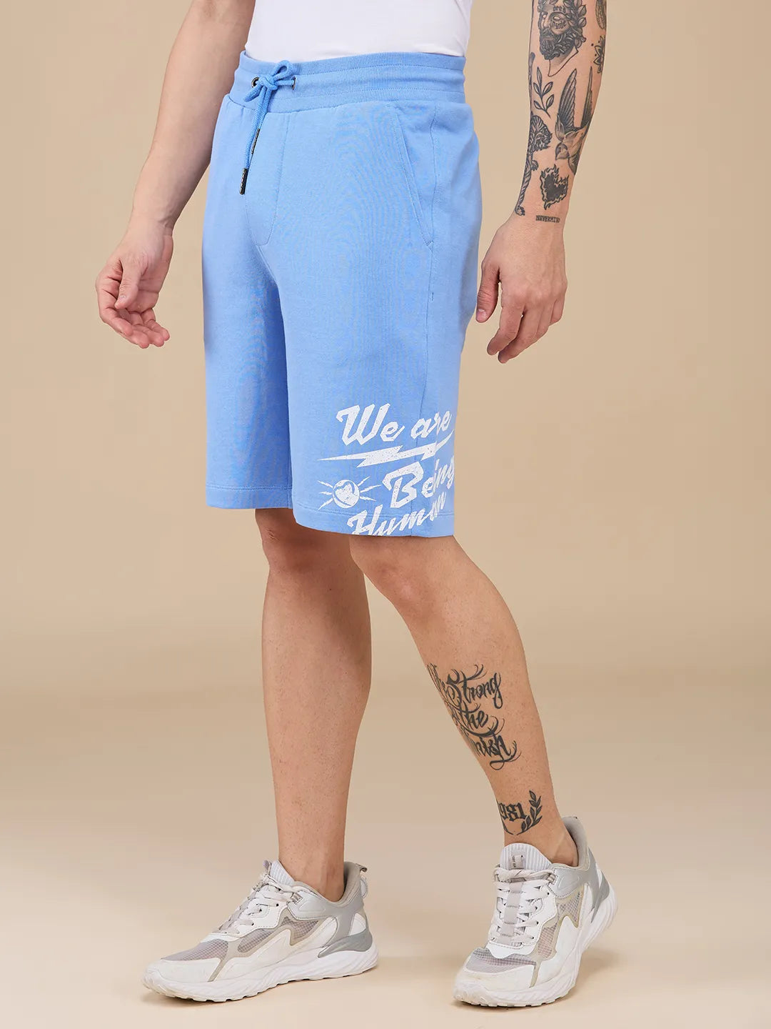 Blue Shorts Fit Men's Shorts by Being Human Clothing