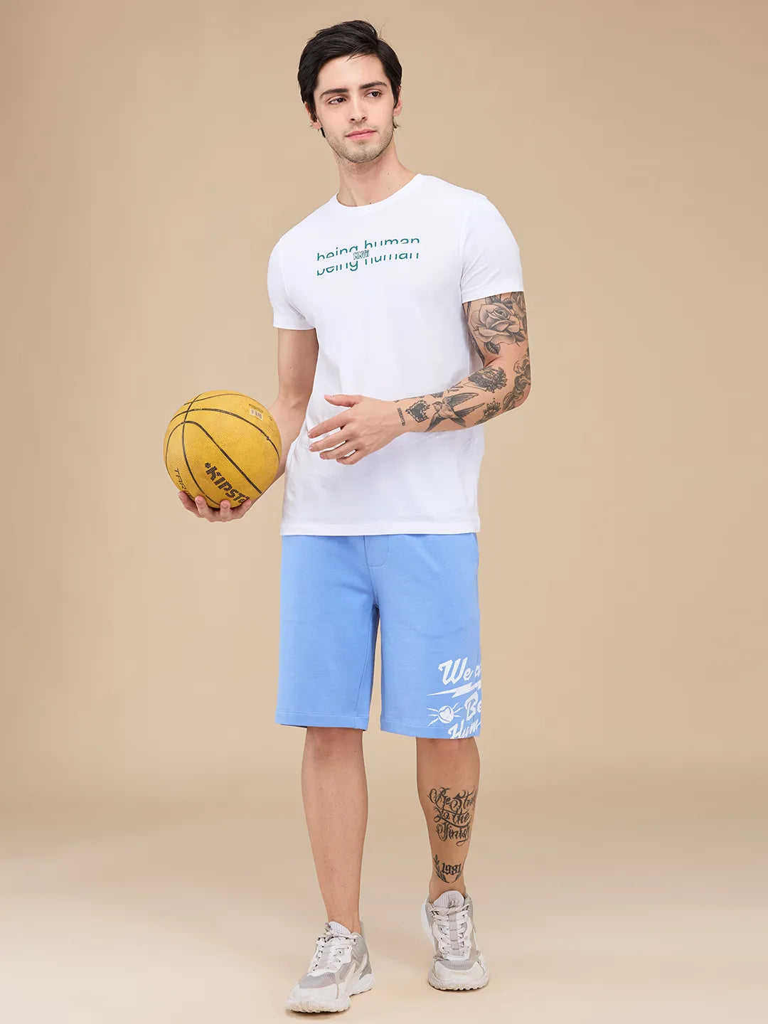 Blue Shorts Fit Men's Shorts by Being Human Clothing