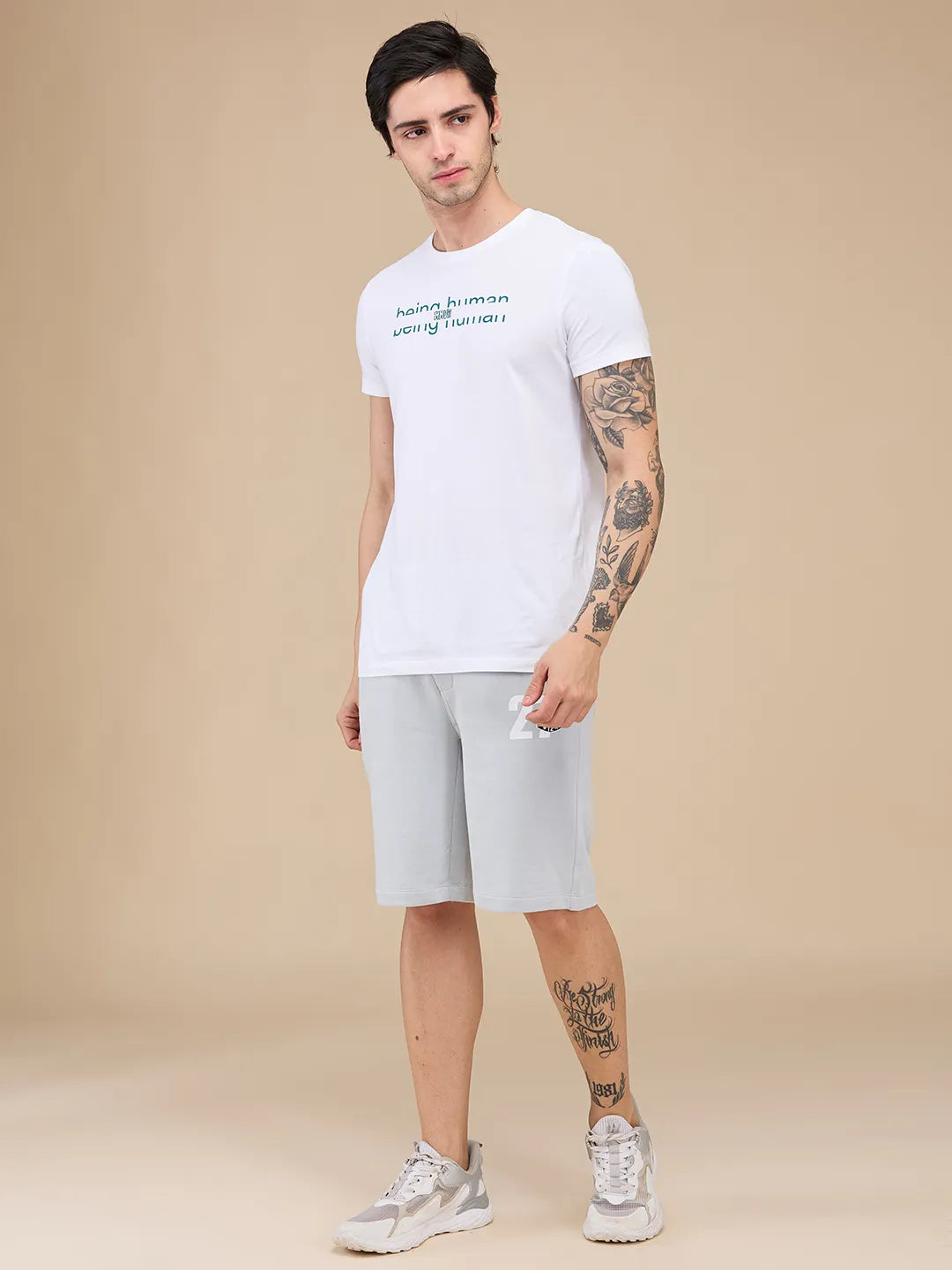Grey Shorts Fit Men's Shorts by Being Human Clothing
