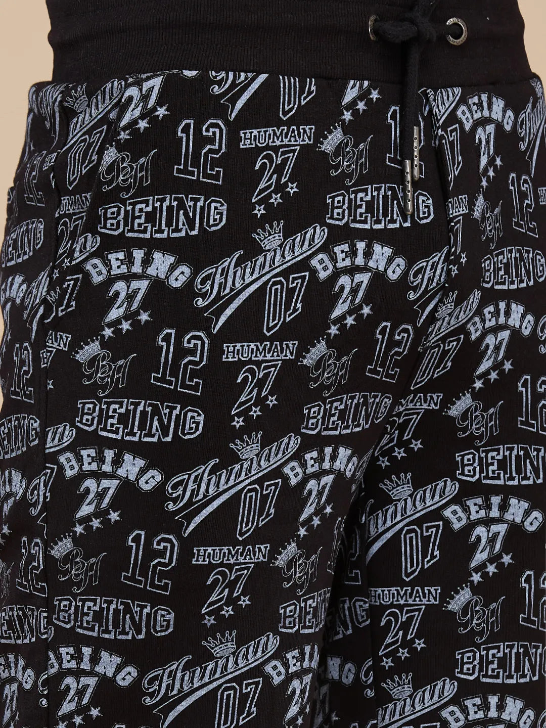 Being Human Clothing Mens-Bottom Shorts Black