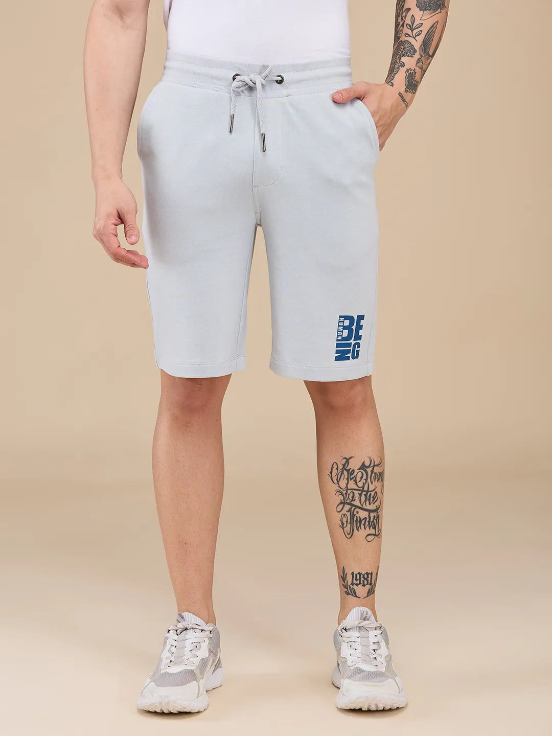 Grey Shorts Fit Men's Shorts by Being Human Clothing
