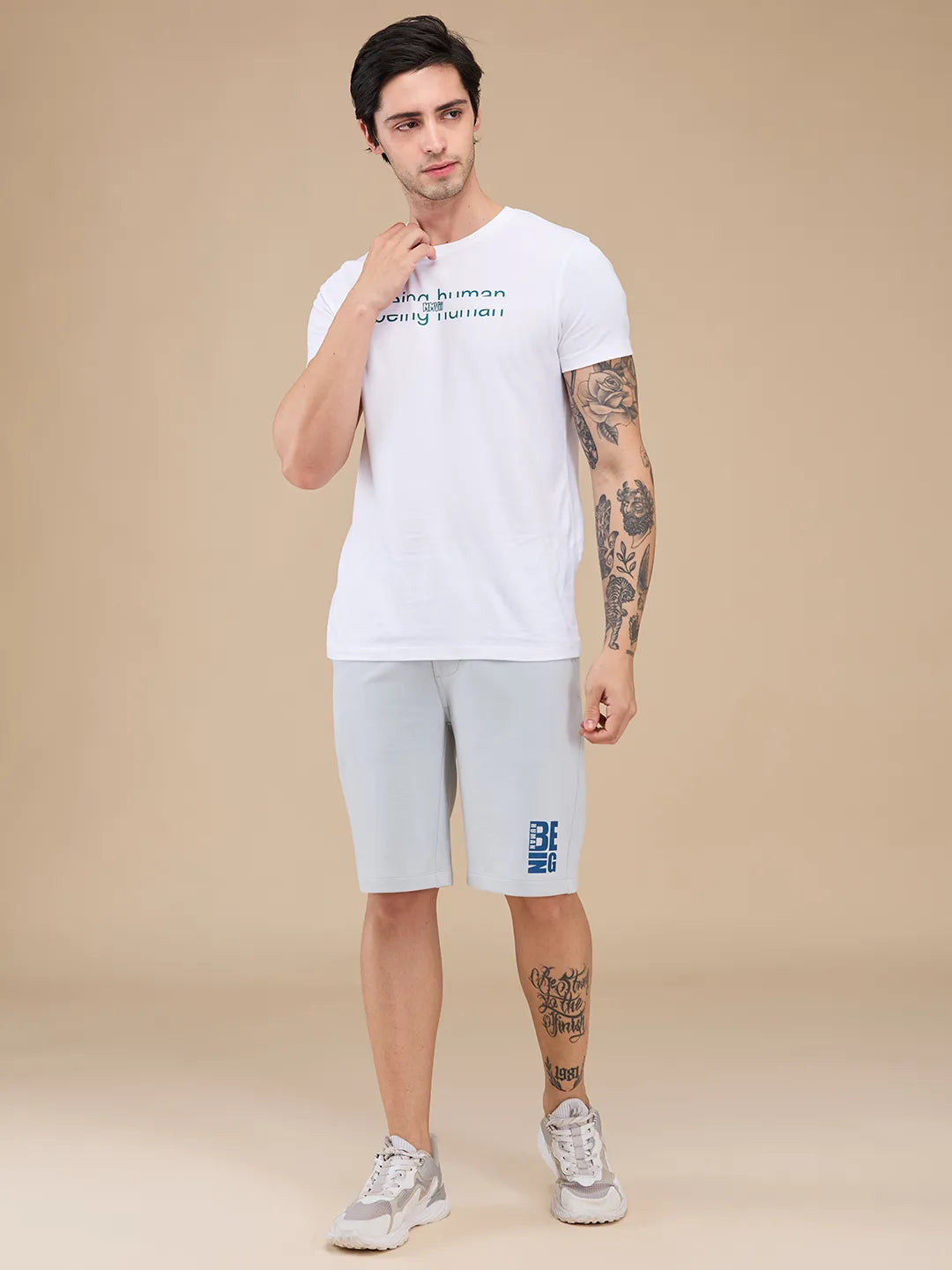 Grey Shorts Fit Men's Shorts by Being Human Clothing