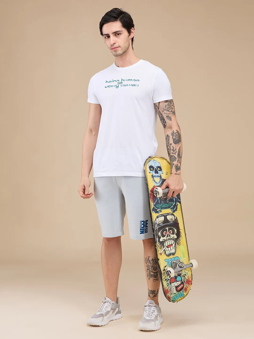 Grey Shorts Fit Men's Shorts by Being Human Clothing