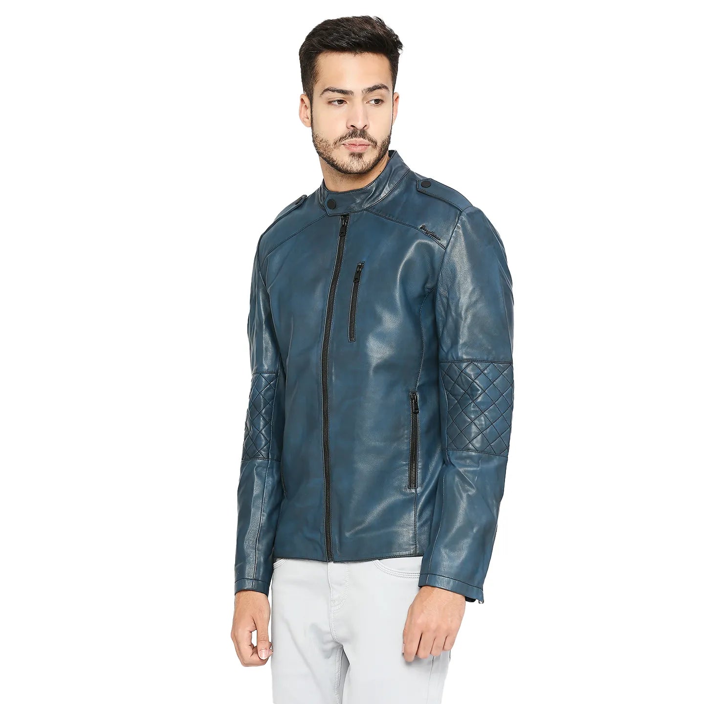 Being Human Clothing Men Regular Fit Collared Jackets-Blue