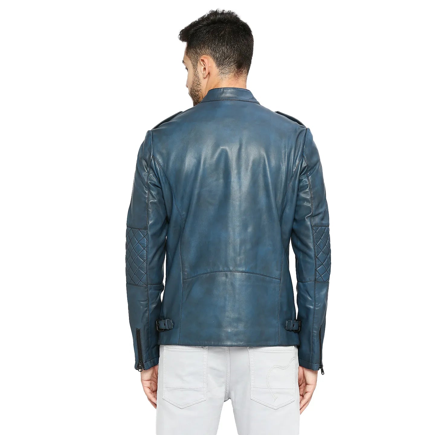 Being Human Clothing Men Regular Fit Collared Jackets-Blue