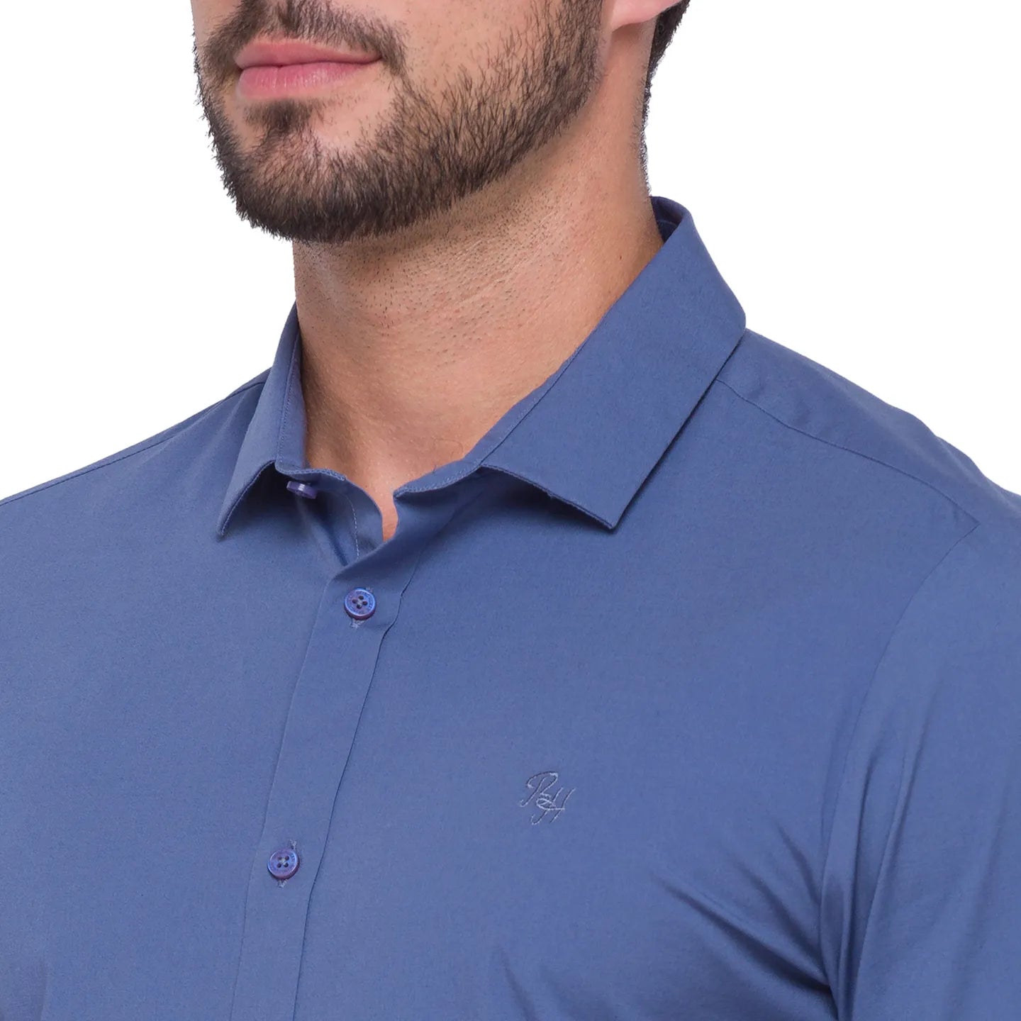 Being Human Clothing Men Slim Fit Collared Shirts-Grey