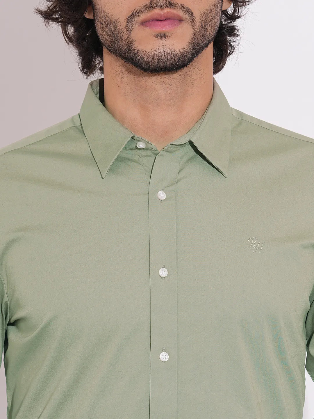 Men's Sage Spread Collar Shirt by Being Human Clothing