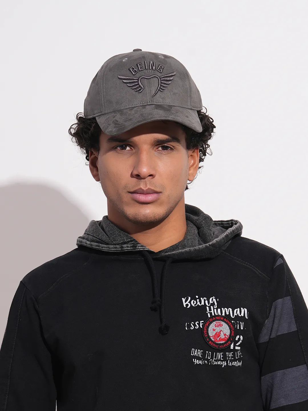 Being Human Clothing Accessories Charcoal Caps