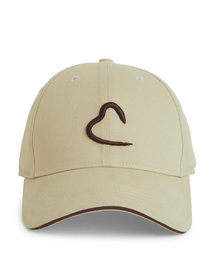 Beige Unisex Cap by Being Human Clothing