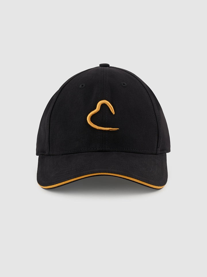 Black Embroidered Men's Baseball adjustable Cap by Being Human Clothing