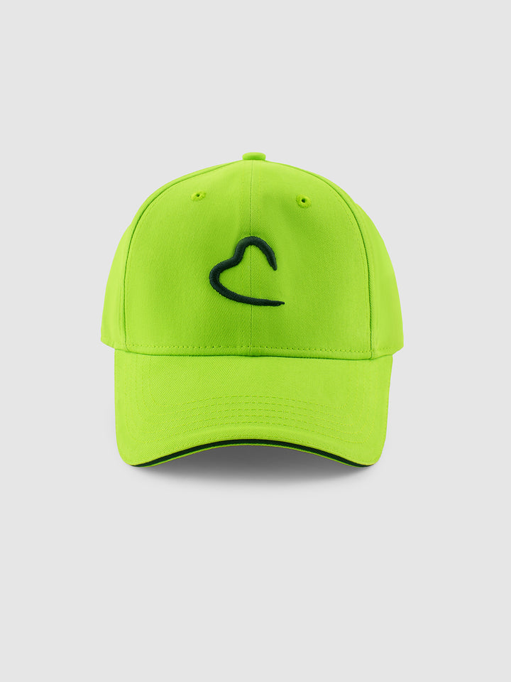 Neon Green Embroidered Men's Baseball adjustable Cap by Being Human Clothing