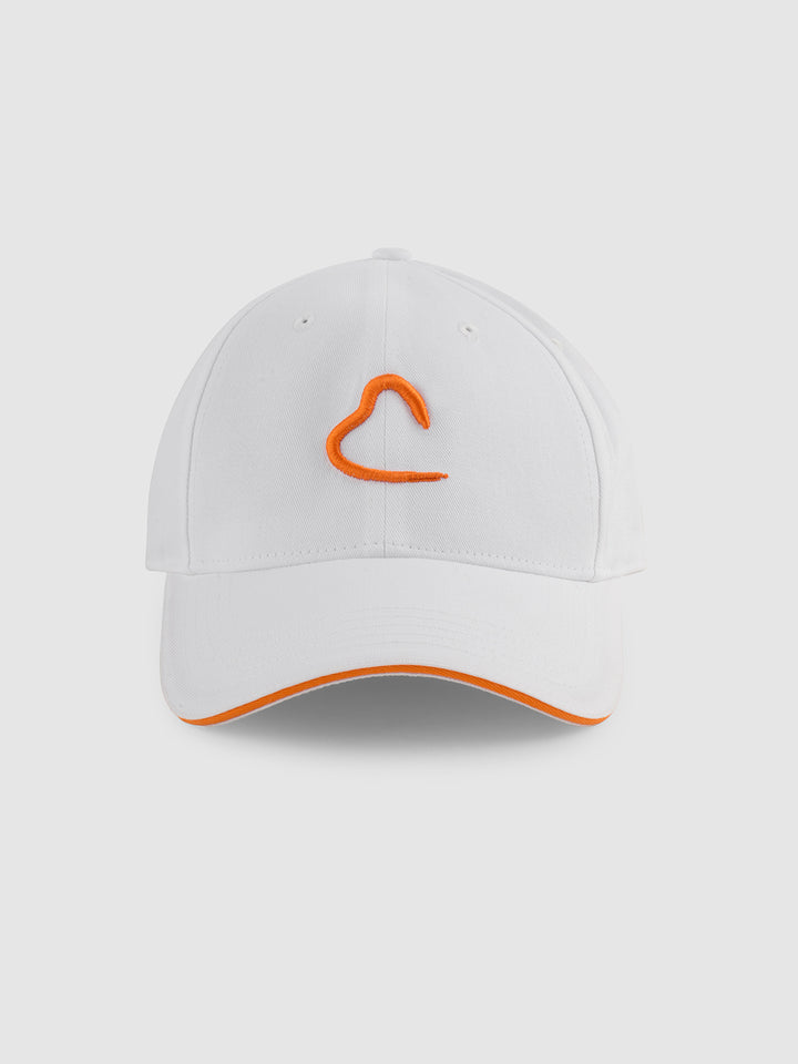 White Embroidered Men's Baseball adjustable Cap by Being Human Clothing