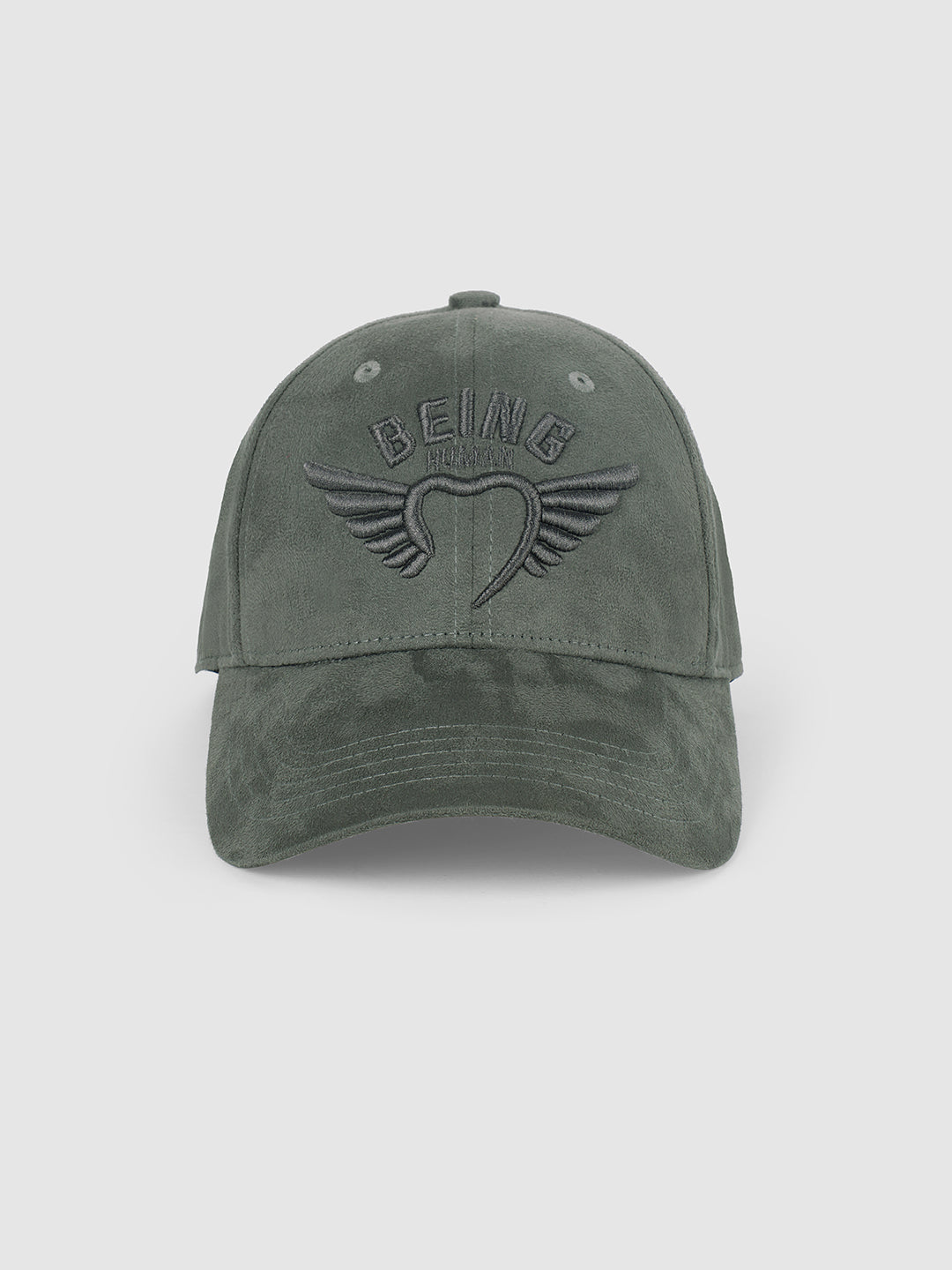Charcoal Embroidered Men's Baseball adjustable Cap by Being Human Clothing