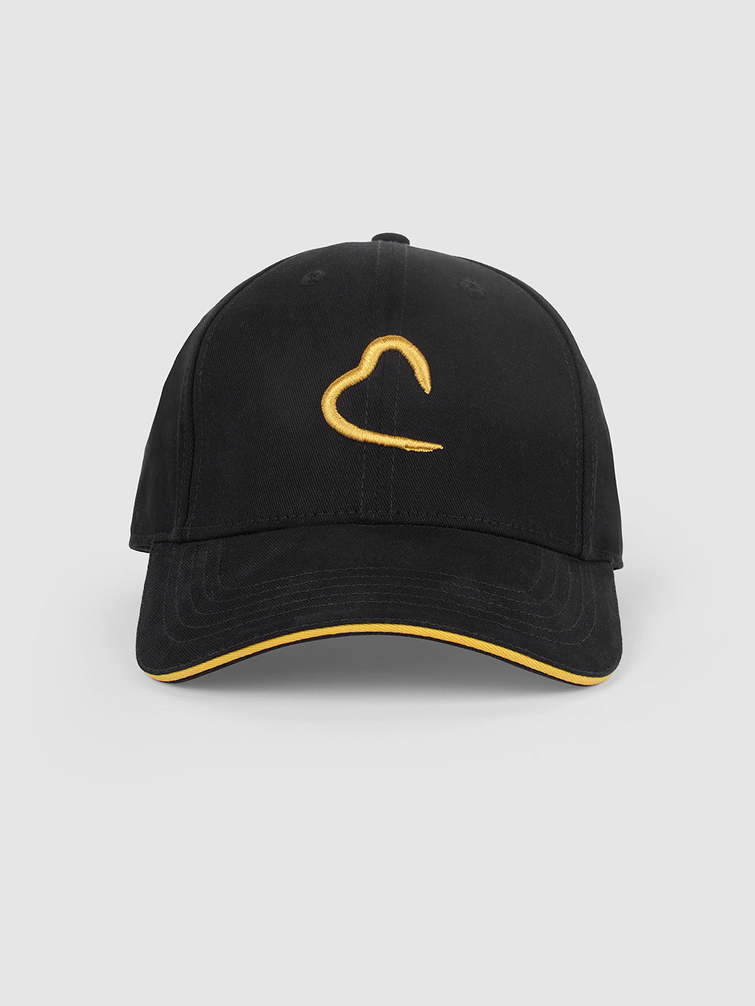 Black Embroidered Men's Baseball adjustable Cap by Being Human Clothing