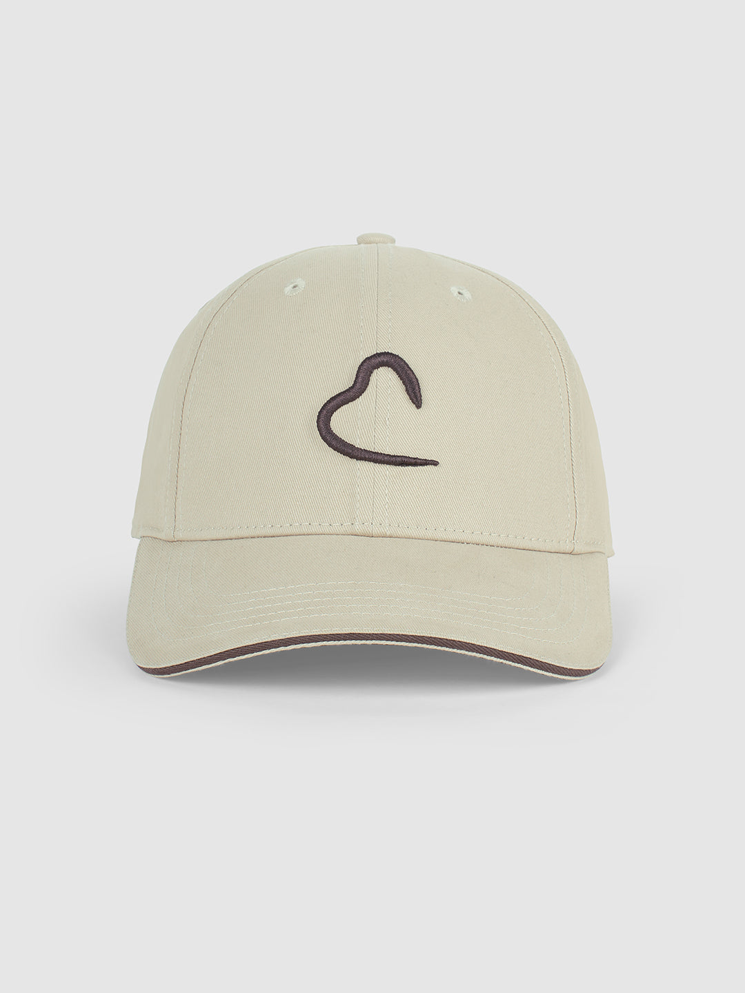 Light Khaki Embroidered Men's Baseball adjustable Cap by Being Human Clothing