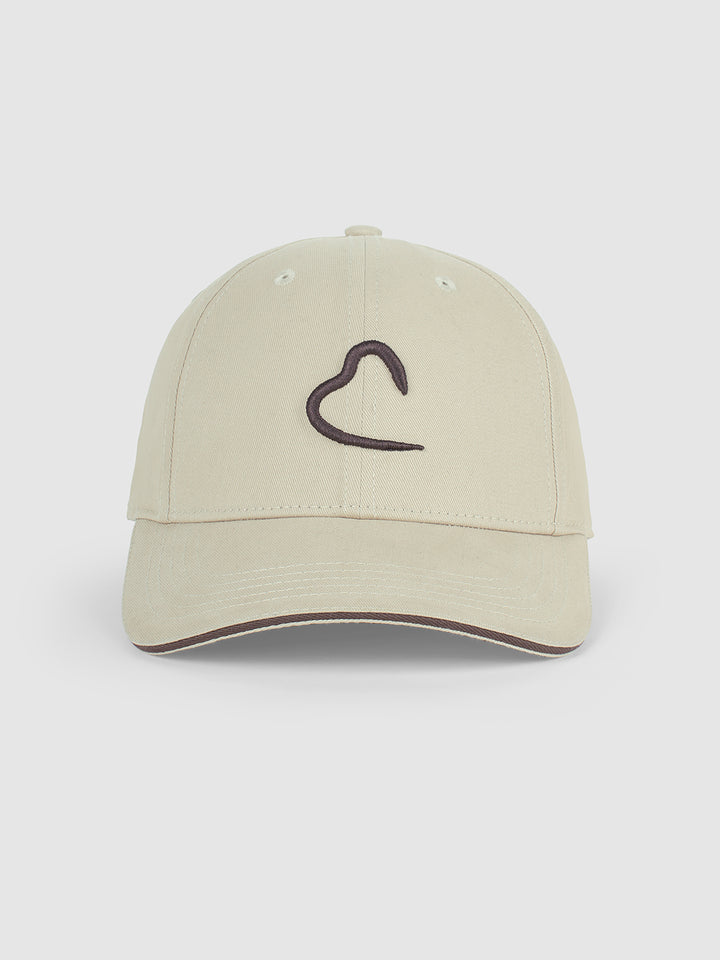 Light Khaki Embroidered Men's Baseball adjustable Cap by Being Human Clothing