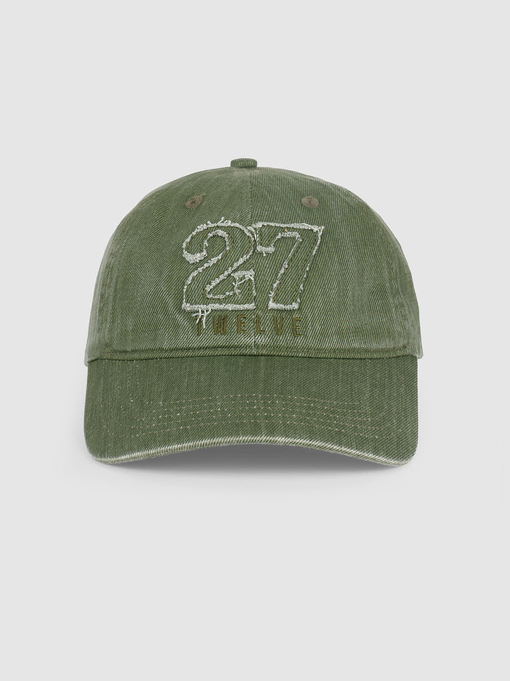 Olive Embroidered Men's Baseball adjustable Cap by Being Human Clothing
