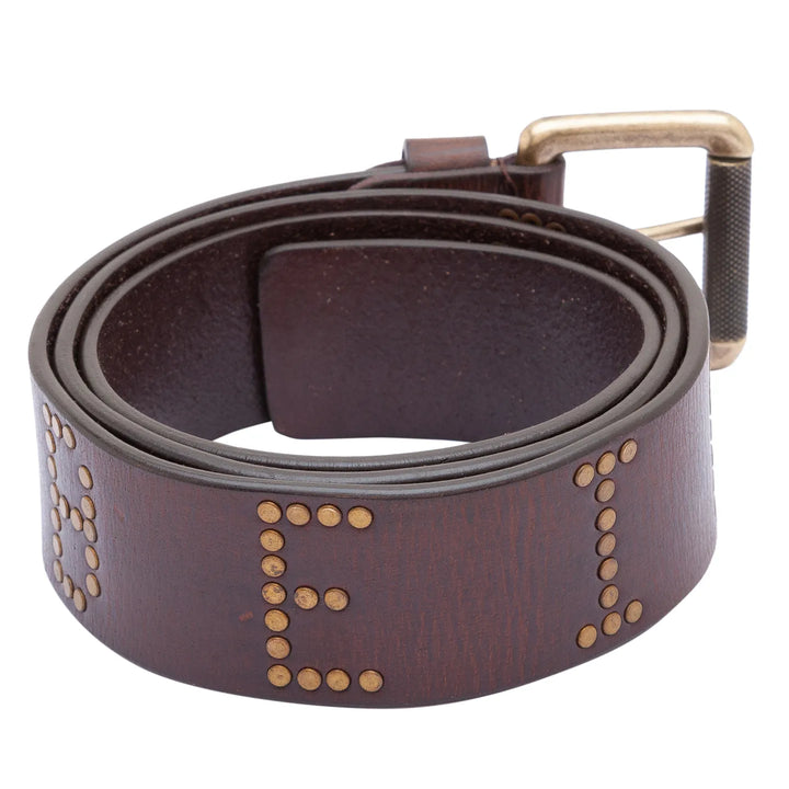 Brown Leather Men's Belt By Being Human Clothing