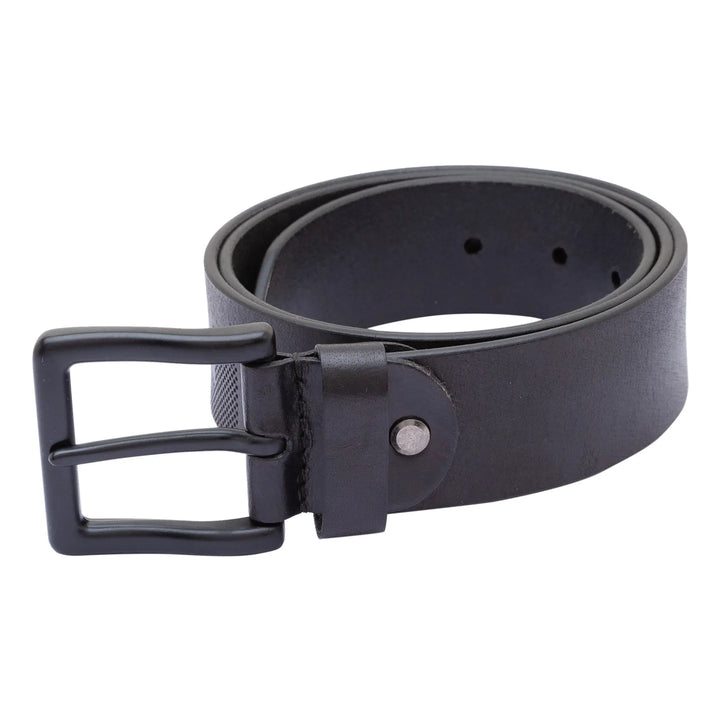 Black Leather Men's Belt By Being Human Clothing