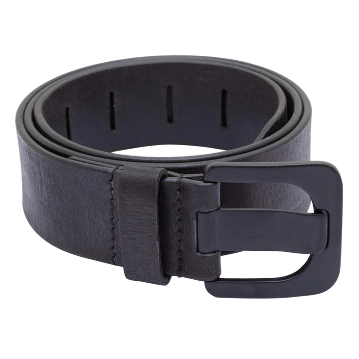 Black Leather Men's Belt By Being Human Clothing