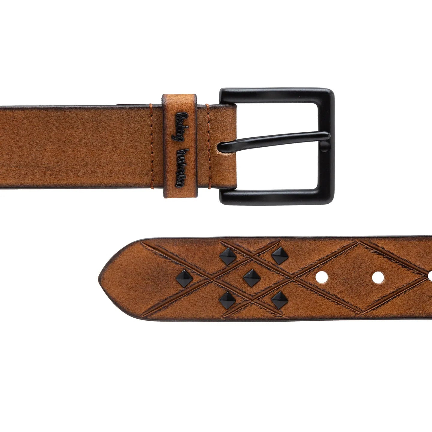 Being Human Clothing Men Tan Belts