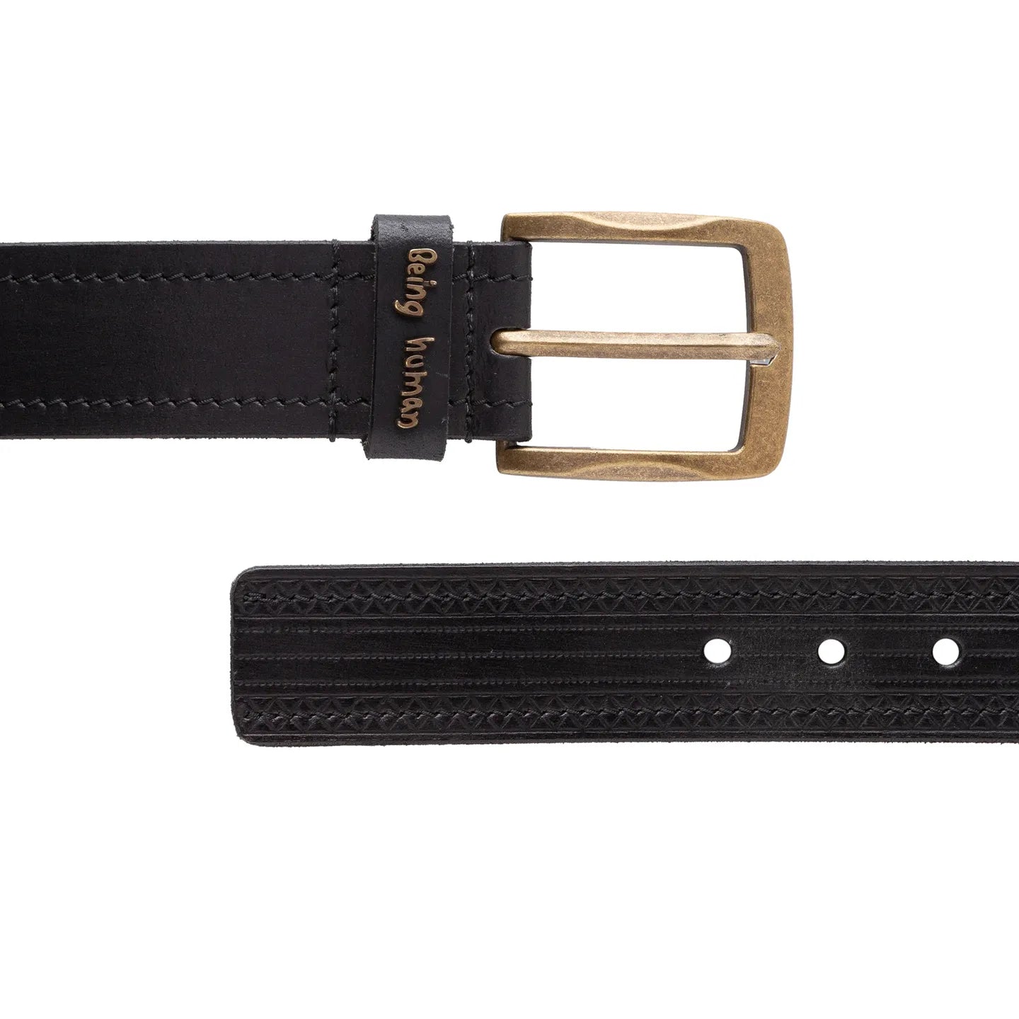 Being Human Clothing Men Black Belts